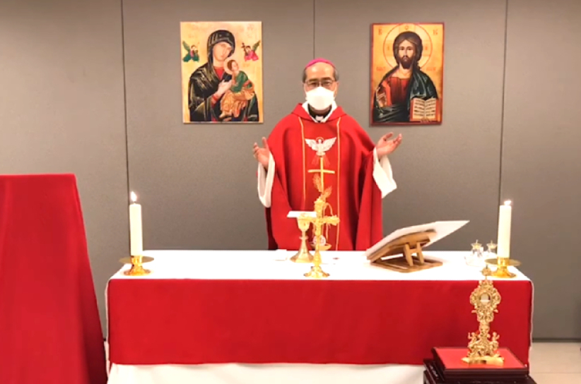 正委會祈世界和平 夏志誠盼教友：與主連結提升勇氣    