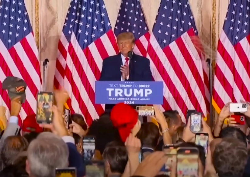 特朗普宣佈競逐2024總統大選：世界看到美國再次偉大 