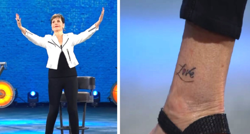 紋身年齡無界限 79歲電視女佈道家紋「love」榮耀上帝 