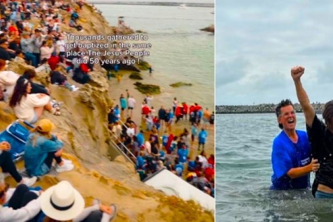 耶穌運動50周年 4千人海盜灣受洗