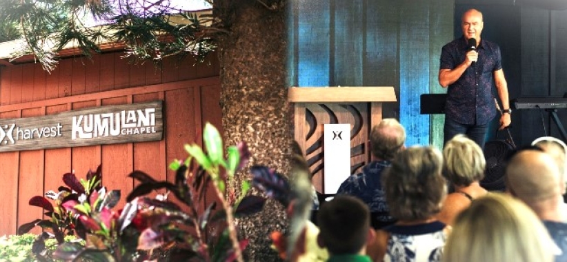 美丽岛屿夏威夷教堂 旅游景点2千人施洗 