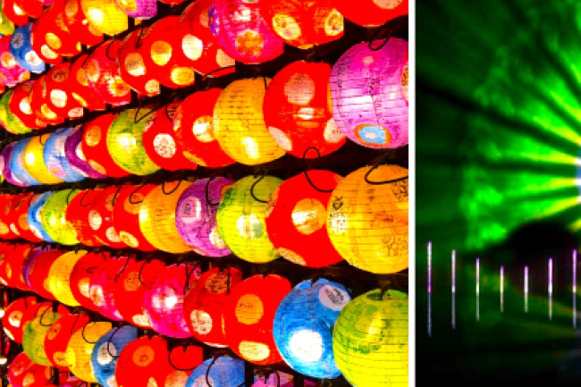 花蓮太平洋新春燈會 鏡花水月玉兔似夢似真