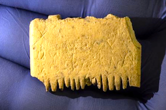 3700年頭梳刻迦南語 促古人梳髮除蝨