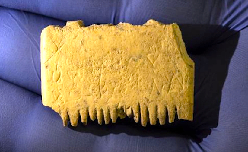 3700年頭梳刻迦南語 促古人梳髮除蝨 