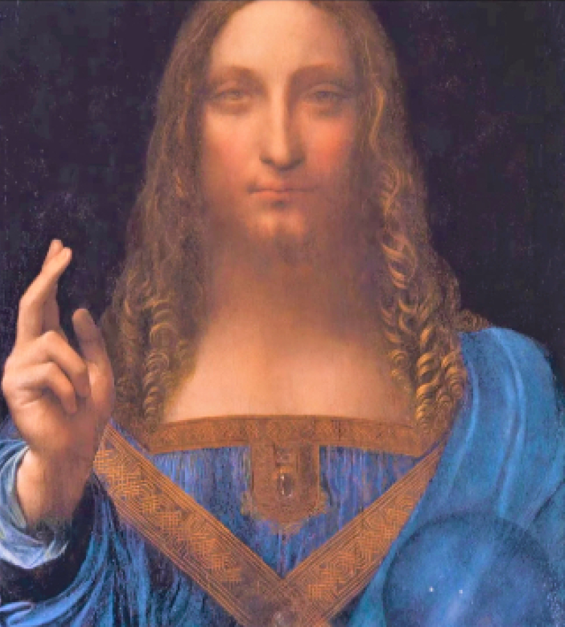 达文西消失名画《救世主》 悬疑电影默想基督大爱    