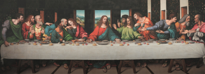 谷歌10亿像素复修《最后的晚餐》 犹大捧钱袋清晰可见