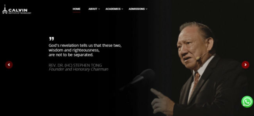 唐崇荣牧师创立加尔文理工学院 专业领域发挥基督精神