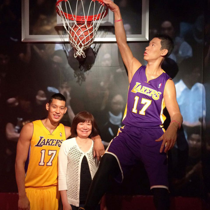 林書豪26歲慶生禮物 蠟像造型公仔齊亮相