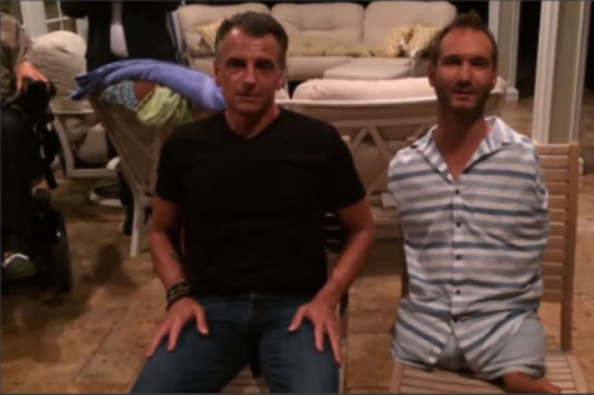 無肢力克完成冰桶挑戰 向華理克牧師下戰書！