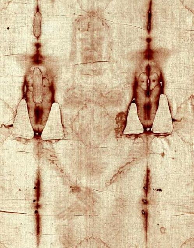 都靈裹屍布研究：釘十架姿勢呈Y型