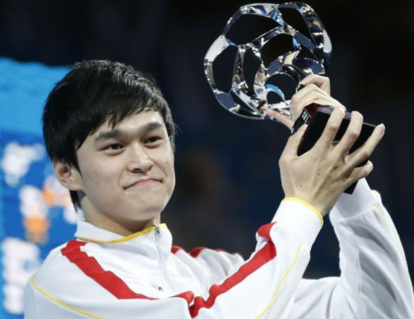 孫楊摘三金獲世游賽最佳運動員