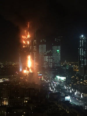 Dubai Fire New Year's Eve 2015