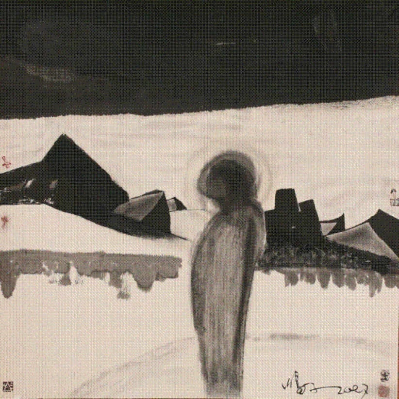 因信而画——「挽歌与赞美诗」岛子圣水墨艺术展访谈