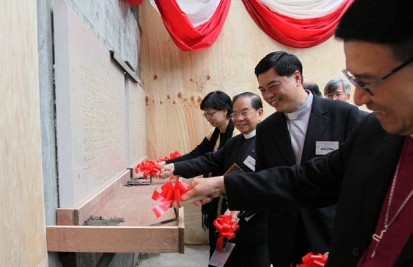 崇基神学院新圣堂奠基 各宗派领袖出席