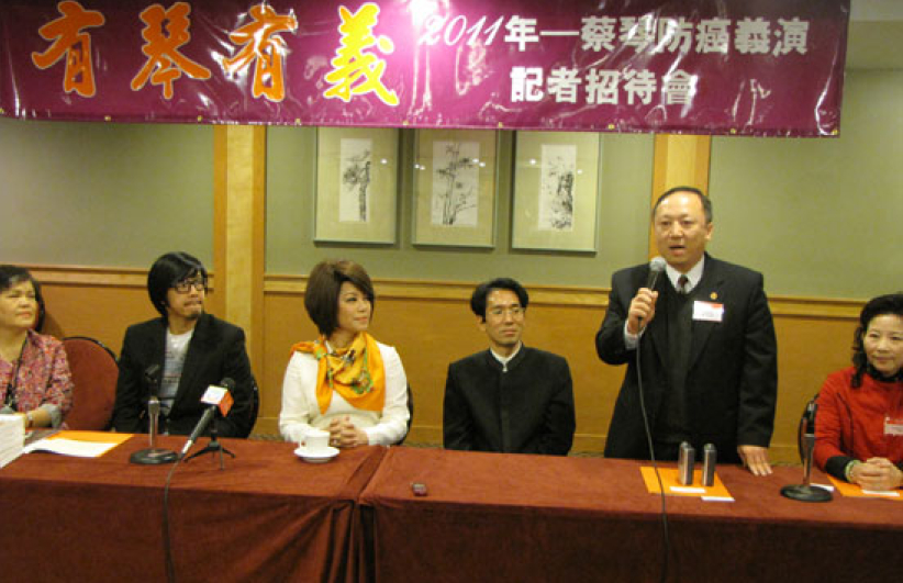 蔡琴現身紐約 為角聲防癌事工打氣