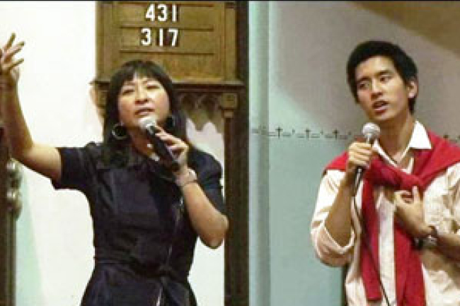 蔣麗萍母子紐約分享見證