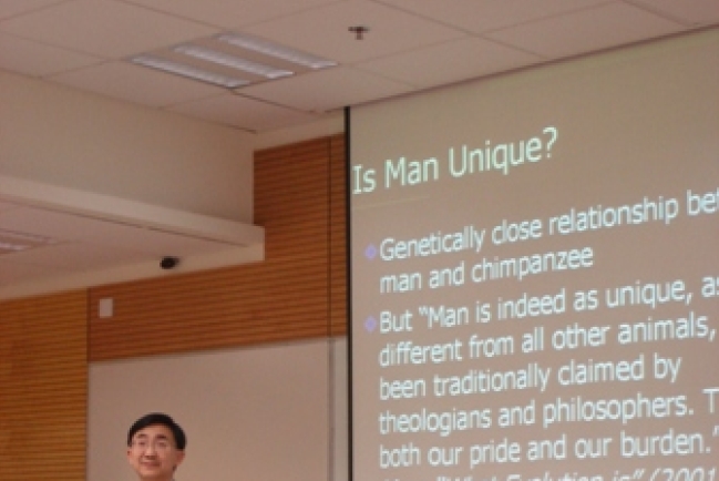 雷明德教授分享「大爆炸與進化論—科學與信仰」