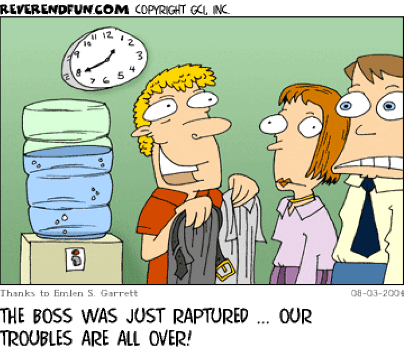 老闆被提了，我們的擔心都消失了。