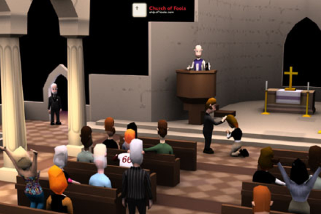 虛擬教會舉行首次禮拜