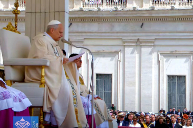 教宗良十四世就職彌撒 強調教會基督愛裏合一