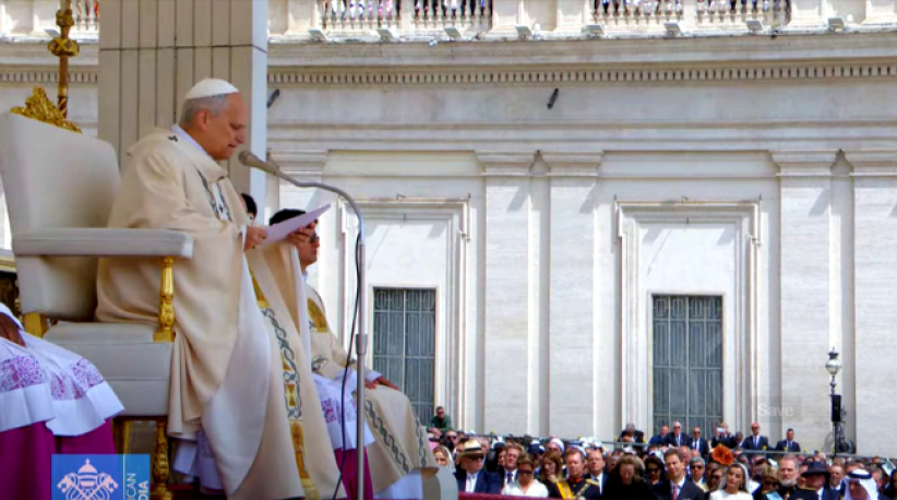 教宗良十四世就职弥撒 强调教会基督爱里合一