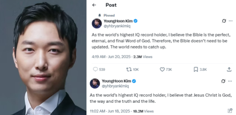 「世界智商最高的人」金永勳宣認耶穌是神 經歷信仰真實 