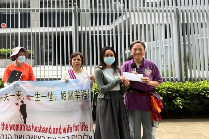 基督徒在「同性登記草案」立法會決議期間七小時禁食禱告