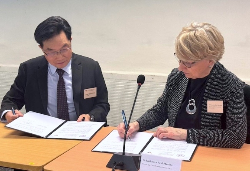 宏恩基督教学院暨美国罗伯茨大学签署「合作备忘录」