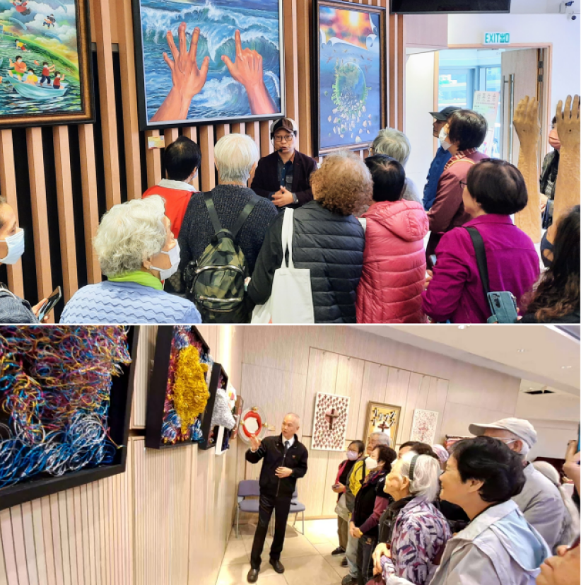 「燃亮生命愛與光藝術展」44件藝術品進駐觀潮浸信會點亮社區