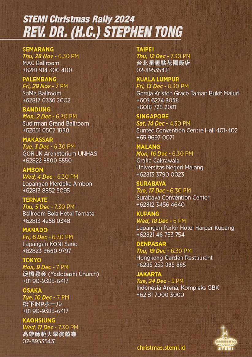 唐崇荣圣诞巡回布道会展开：战争瞥见福音曙光