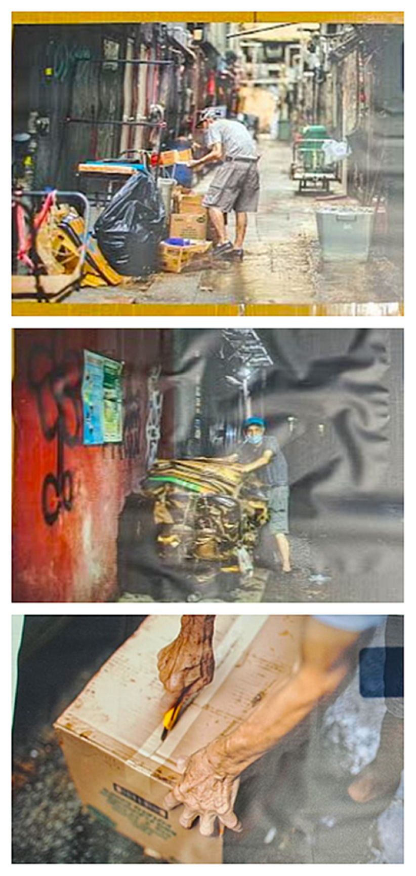 拾荒者《彎腰體驗攝影展覽》圖庫　