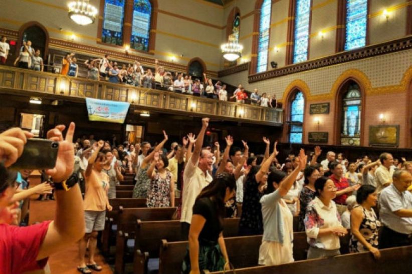 天韵合唱团美国音乐布道会 五州九场多人归主