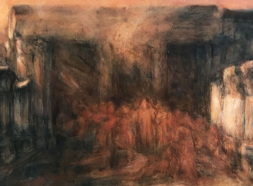 【当代艺粹】黄斌：《从公元30年至今的迦百农会堂》——油画欣赏及艺术创作理念