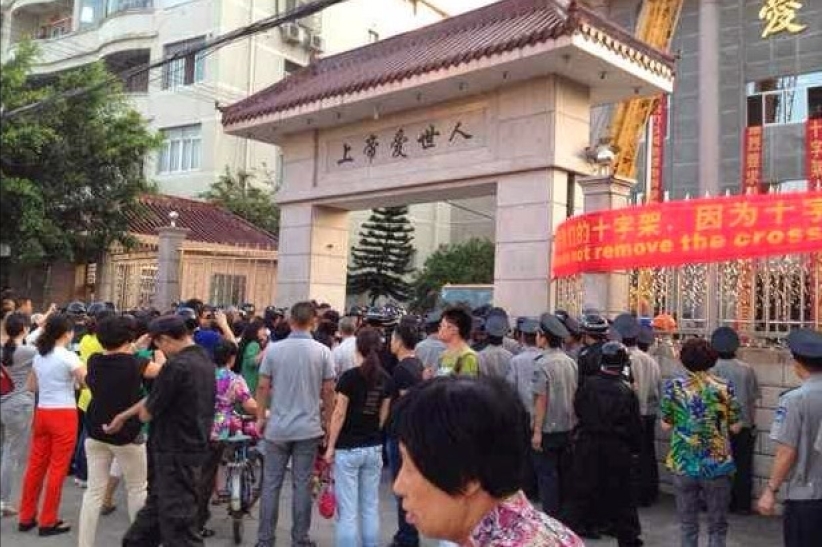 温州当局续拆教堂十字架 引发警民冲突