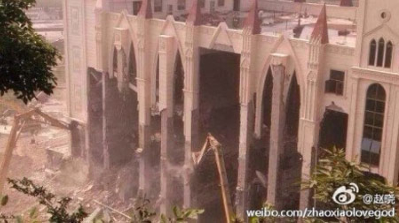 温州三江教堂被拆毁 三自教会面分裂危机