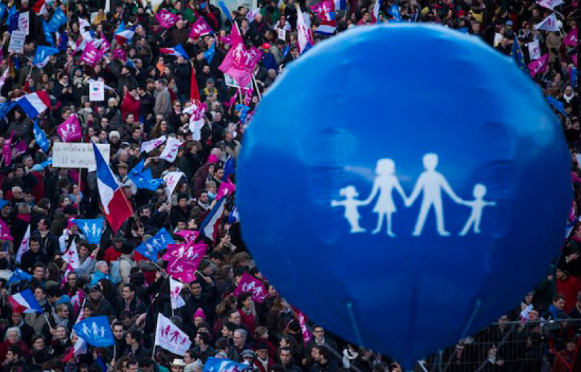 抗議同性婚姻 歐洲爆發大規模遊行示威