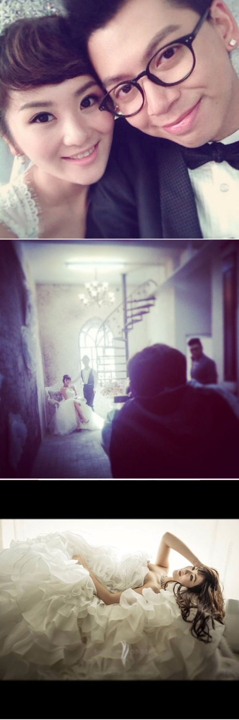 男友旺角街头求婚 裕美最美婚纱照幸福满溢