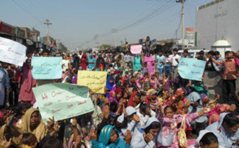 巴基斯坦基督徒遊行示威抗議極端份子暴行