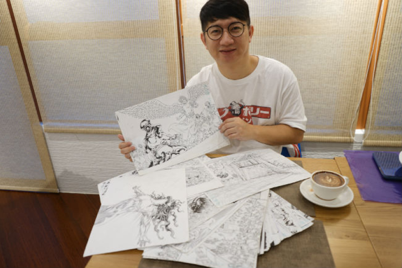 深入曠野探耶穌？ 張文偉赴以色列悟靈感畫《我是王》