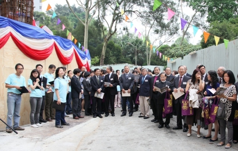 崇基神学院新圣堂奠基 各宗派领袖出席