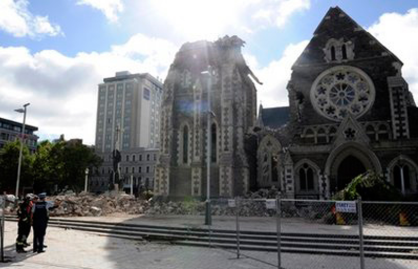 基督城地震毀古老教堂 牧者籲為屬靈復興禱告