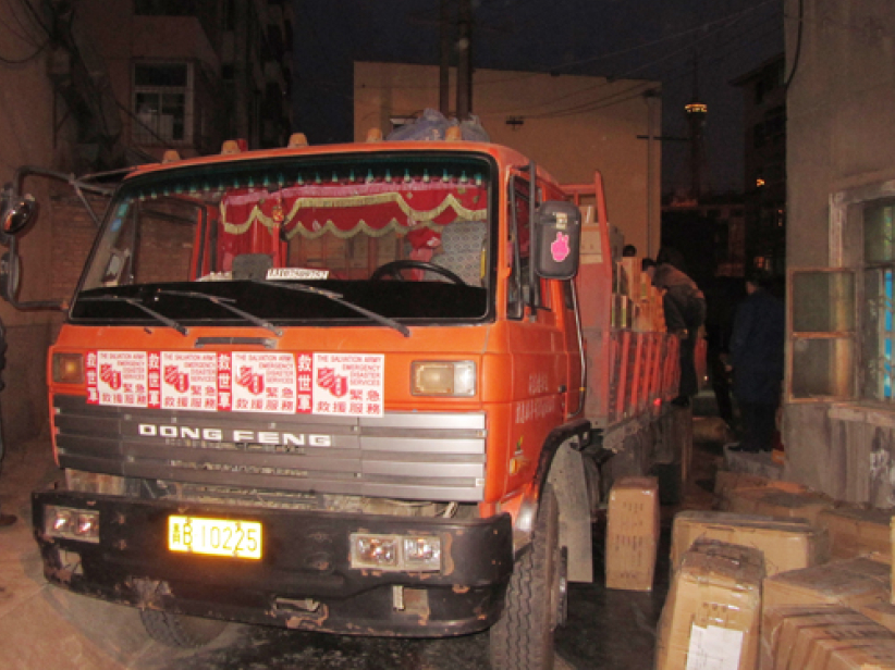 救世軍青海賑災最新進展 首批物資發送給災民 