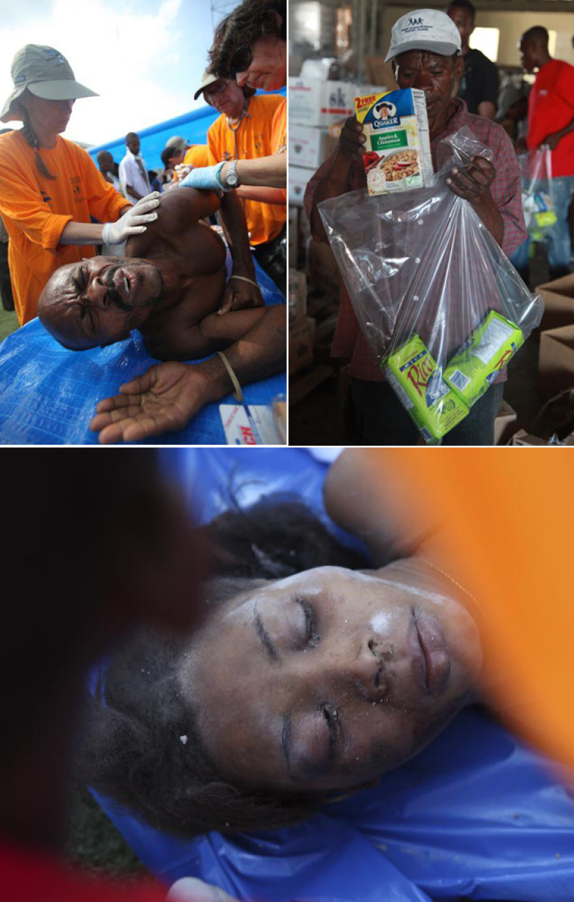 慈福行动最新消息 海地救援现场图片速递 