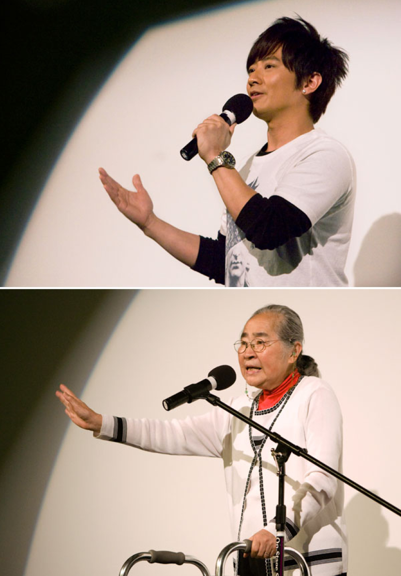 孫耀威小金子 三藩巿為《流浪漢》首映分享見證