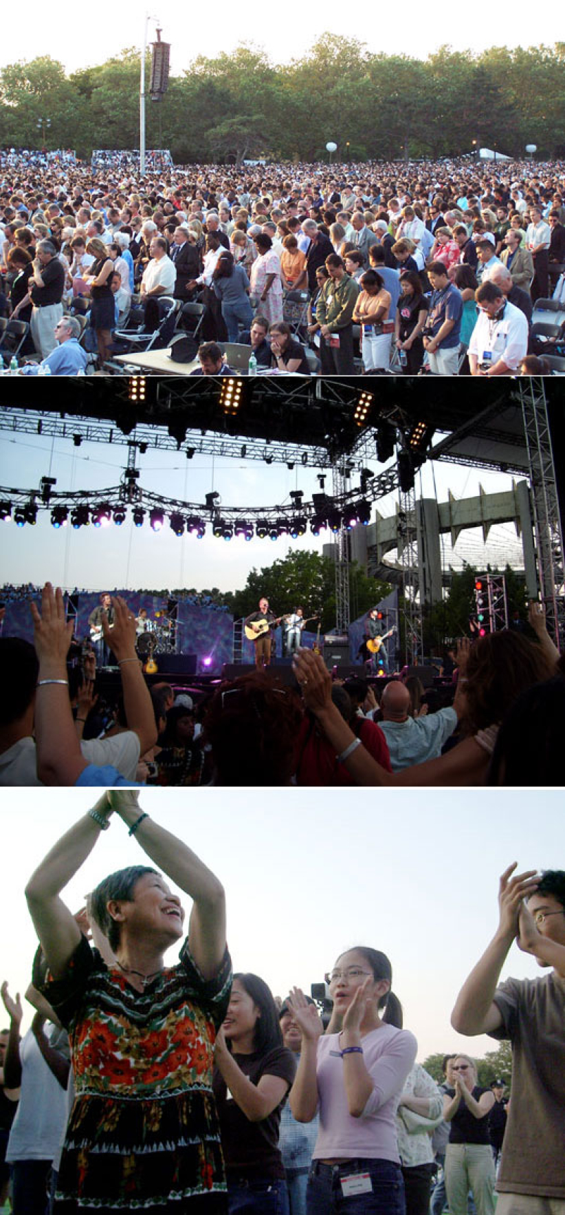 图辑：大纽约葛培理布道会第一日盛况