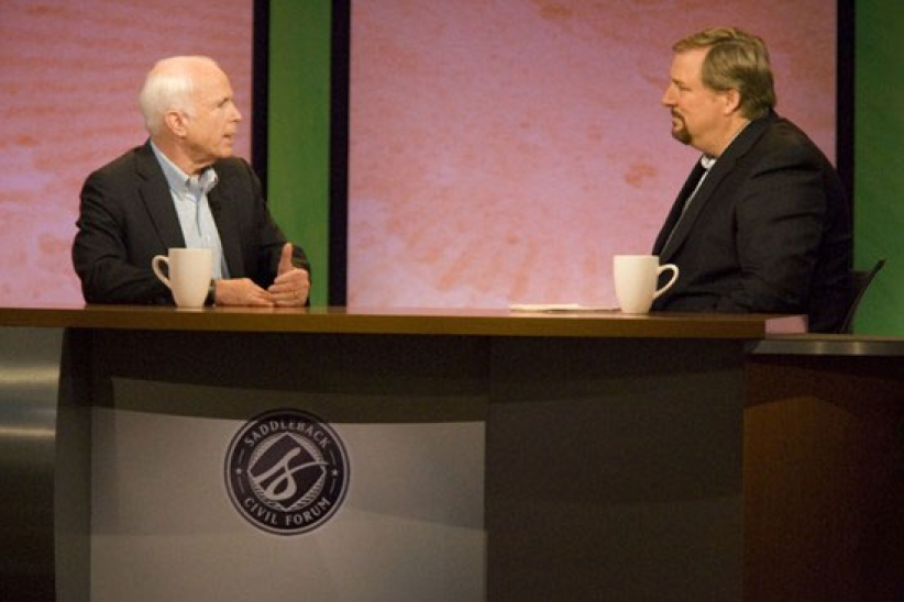 美國兩總統候選人與華理克牧師真情剖白信仰與信念