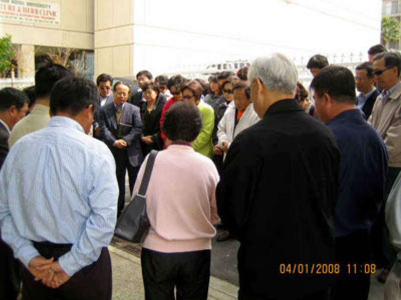 美国韩裔教会为受中国政府迫害的北韩难民祷告 