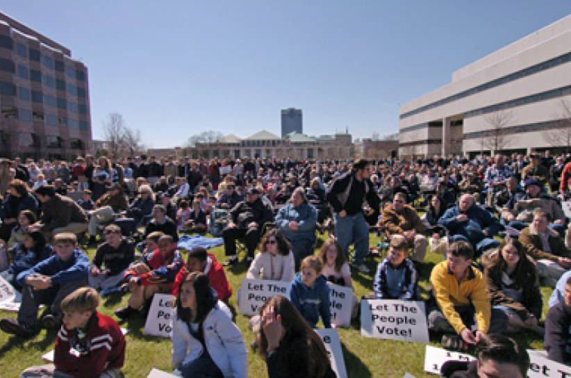 美國·一萬人北卡州爭取禁止同性婚姻投票