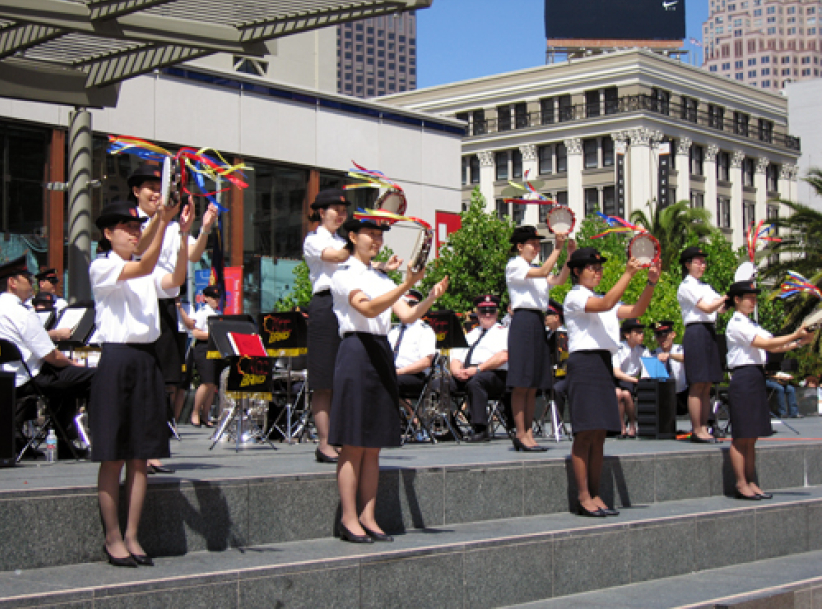 香港救世軍聖樂團到三藩巿慶祝華埠堂120週年紀念