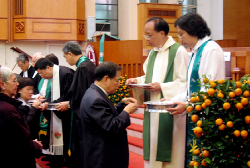 同受一餅一杯 百多教牧出席合一崇拜